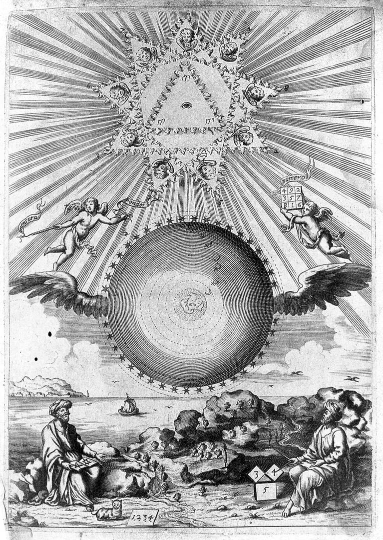 Титульный лист трактата Arithmologia Афанасия Кирхера