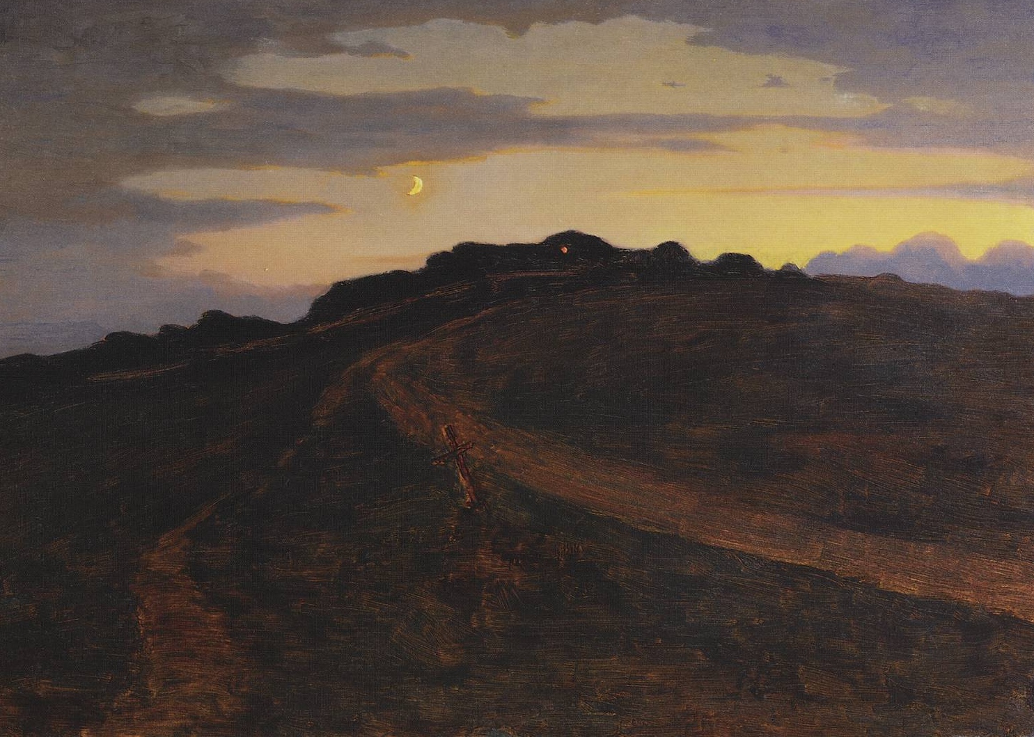 Архип Куинджи. Сумерки (фрагмент). 1890-1895