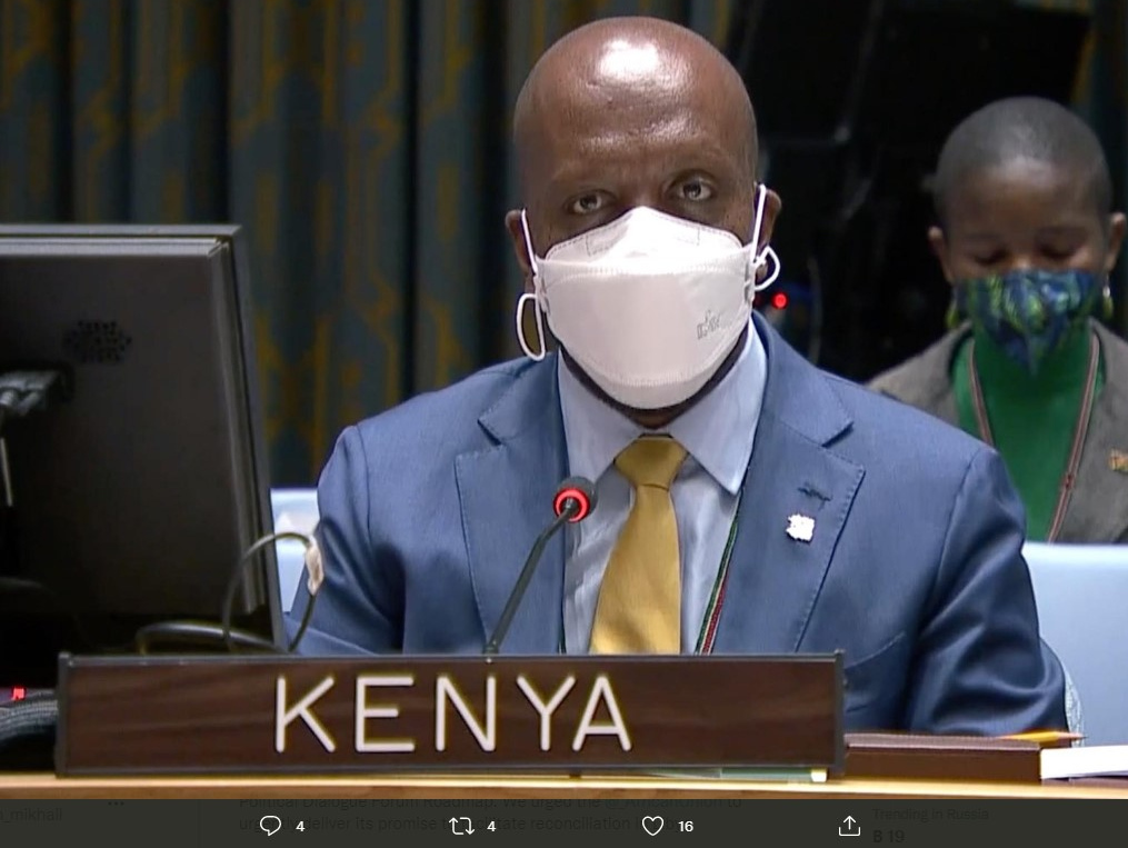 Постоянный представитель Кении в ООН Мартин Кимани
