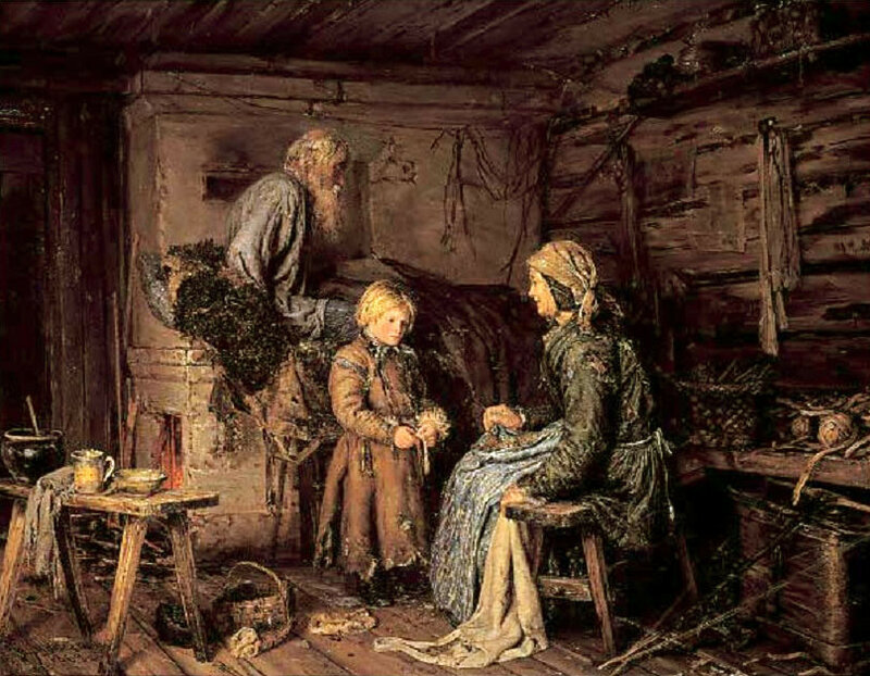 В. Максимов. Будущий кормилец. 1869