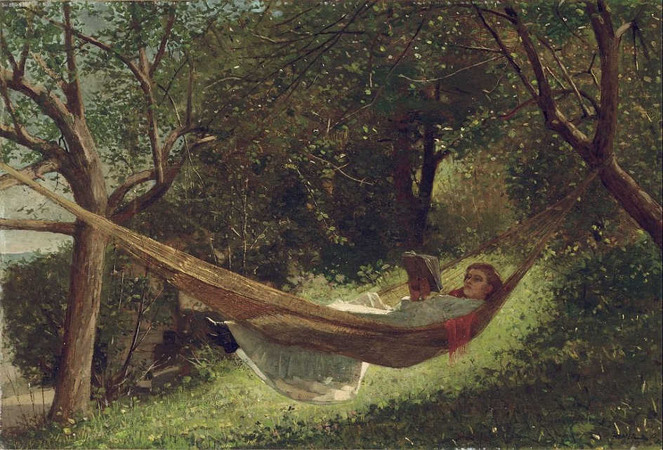 Уинслоу Хомер. Девушка в гамаке. 1873