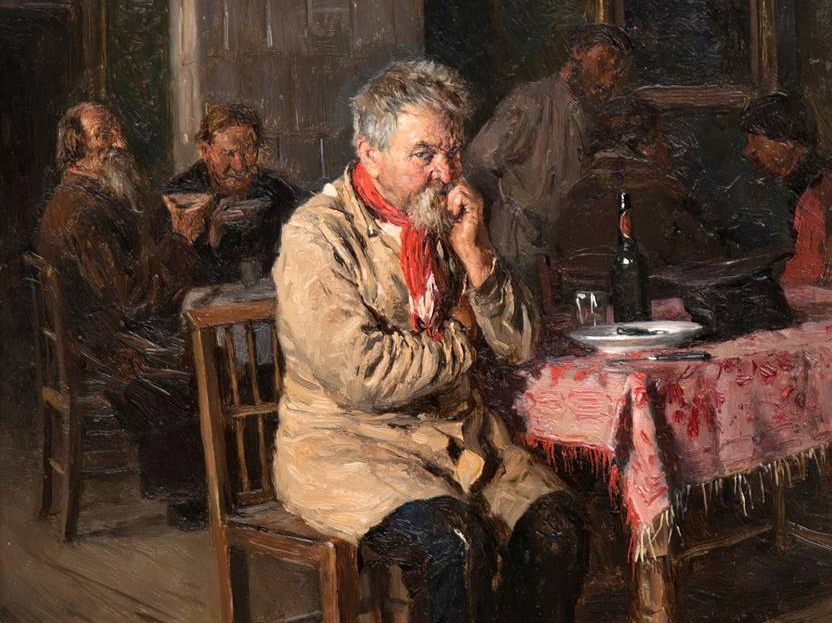 Владимир Маковский. В таверне (фрагмент). 1887