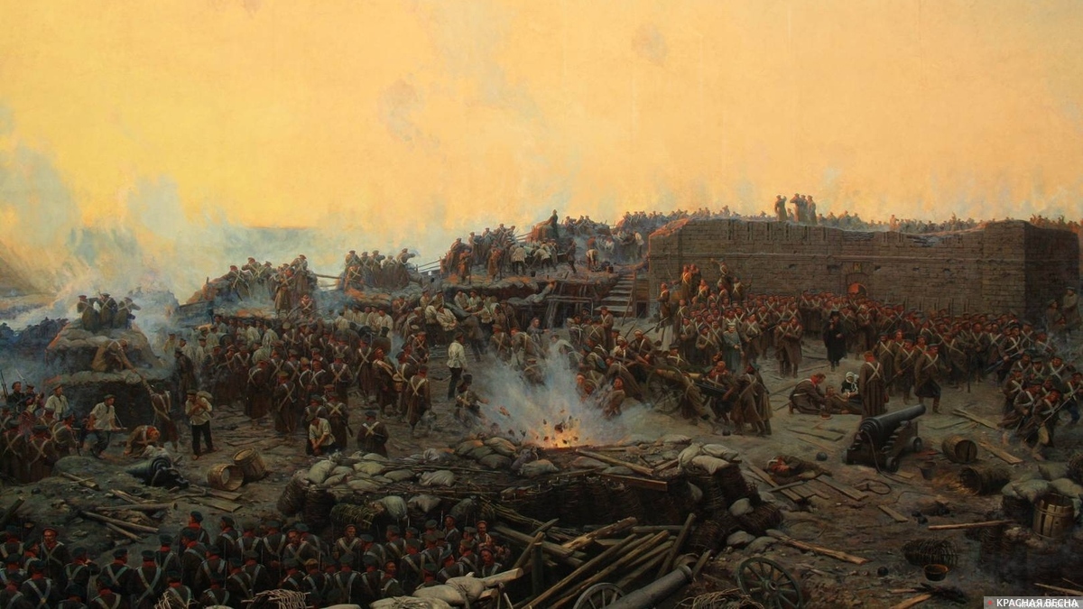 Панорама Оборона Севастополя 1854–1855 гг. (фрагмент) Крым, Севастополь.