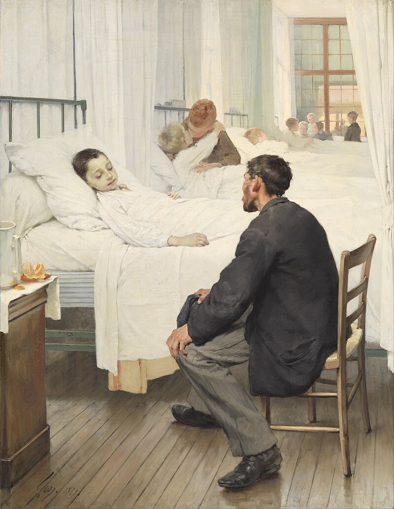 Генри Жюль Жан Жоффруа. День посещения в больнице. 1889