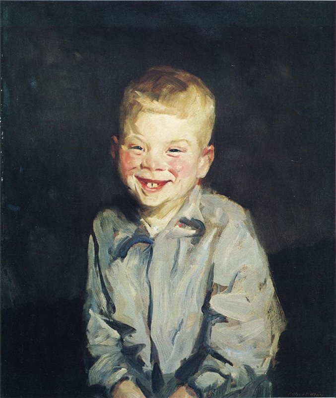 Robert Henri. Смеющийся мальчик. 1910