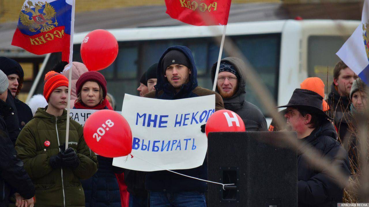 Митинг сторонников Навального. Ставрополь. 28.01.2018