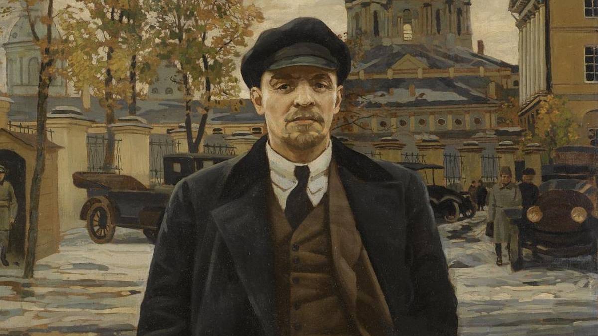 Исаак Бродский. Великий Октябрь (фрагмент). 1925