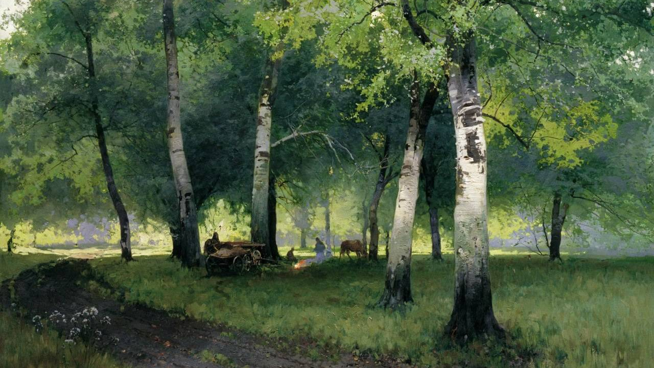 Юлий Клевер. Лесной пейзаж. 1917