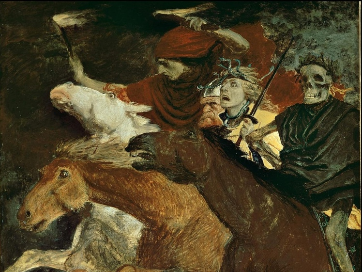 Арнольд Бёклин. Война (фрагмент). 1896