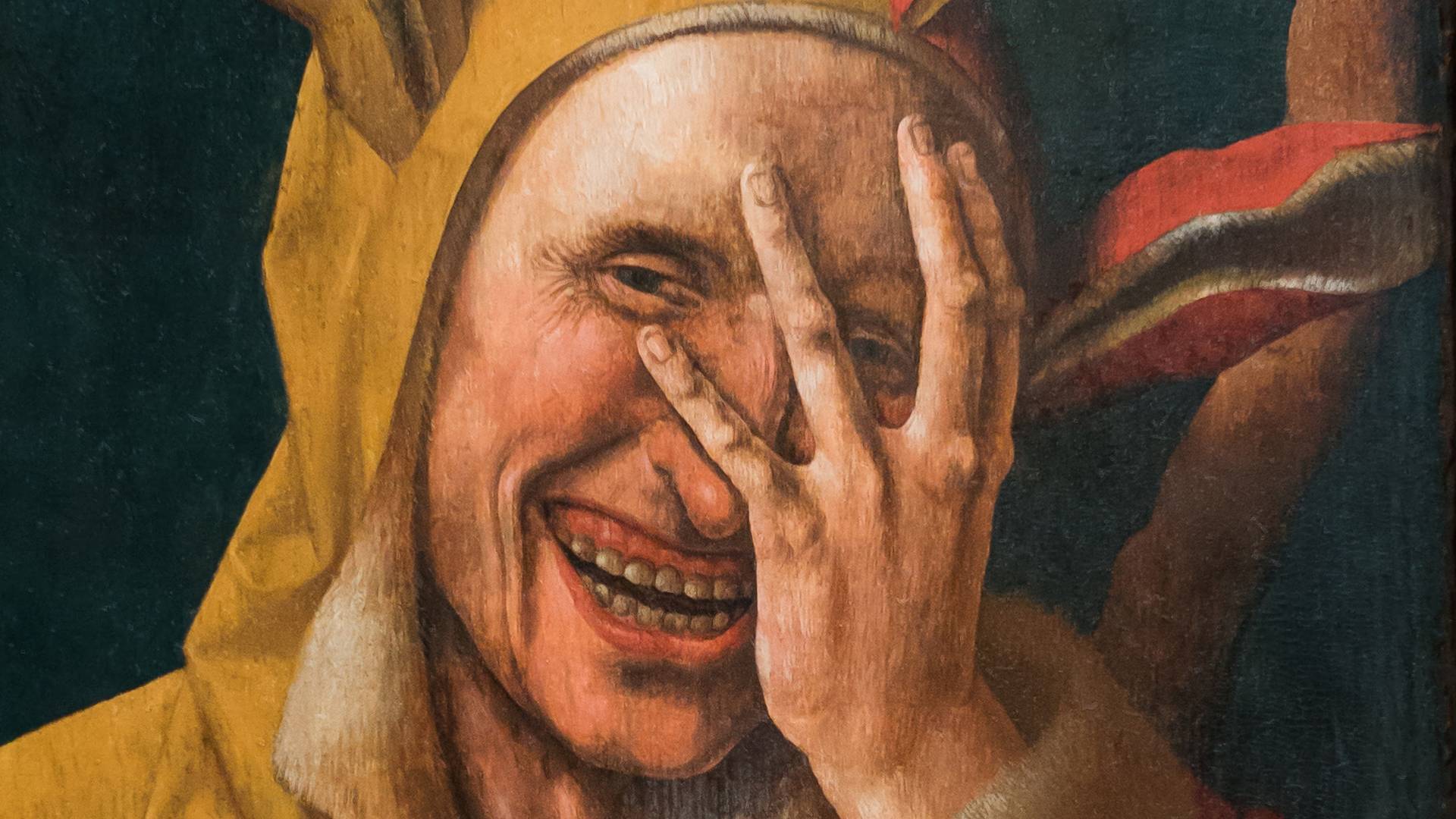 Якоб ван Остзанен. Смеющийся шут (фрагмент). 1500