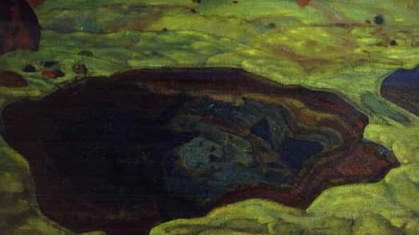 Николай Рерих. Вода живая и мертвая (фрагмент). 1915-1917