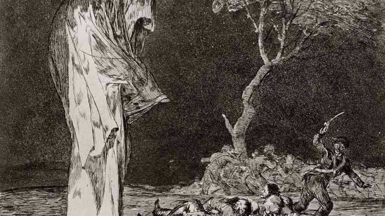 Франсиско де Гойя. Глупость страха (фрагмент). 1819