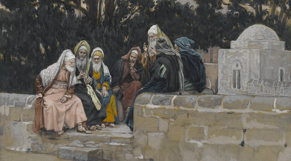 Дж. Тиссо. Фарисеи и Иродиане сговариваются против Иисуса