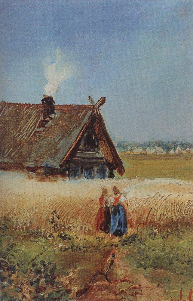 А. К. Саврасов. Кутузовская изба в Филях. 1860-е