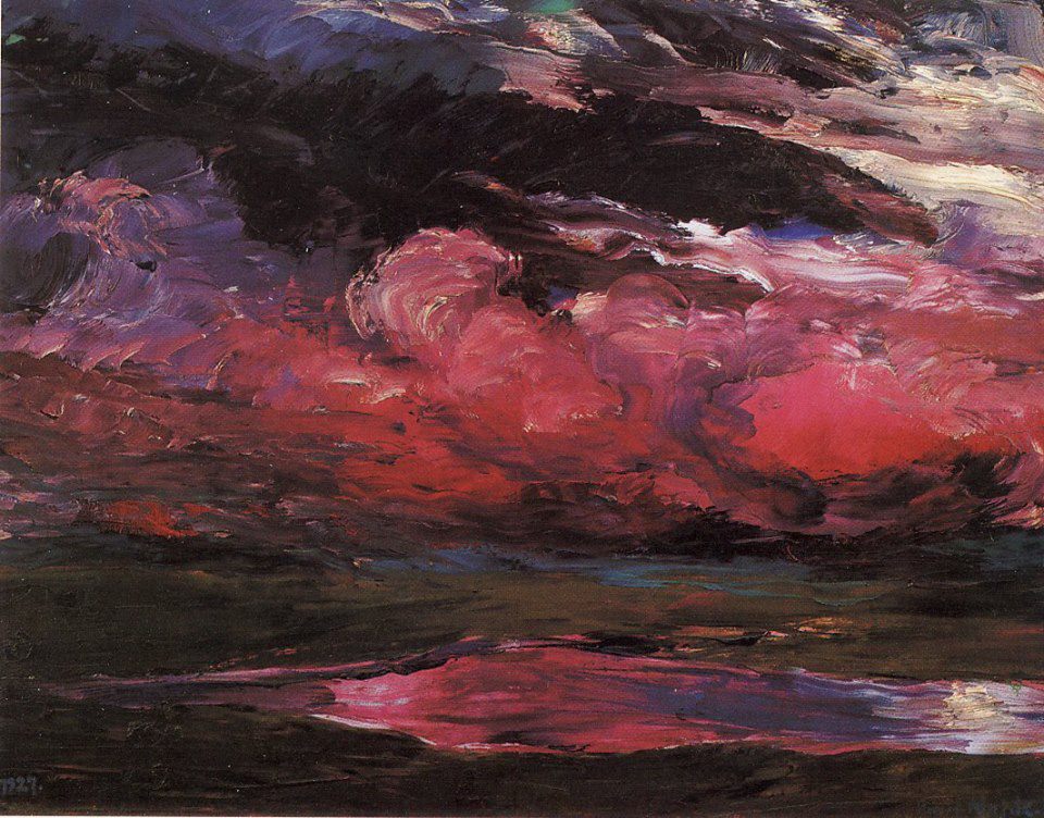 Эмиль Нольде. Грозовые облака. год 1867-1956