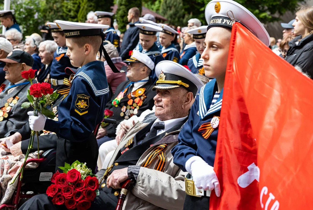 Праздничное мероприятие в День Победы в Госпитале для ветеранов войн в Калининграде