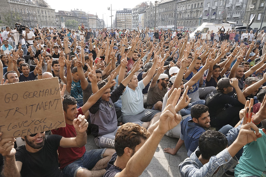 Сирийские беженцы бастуют в Будапеште