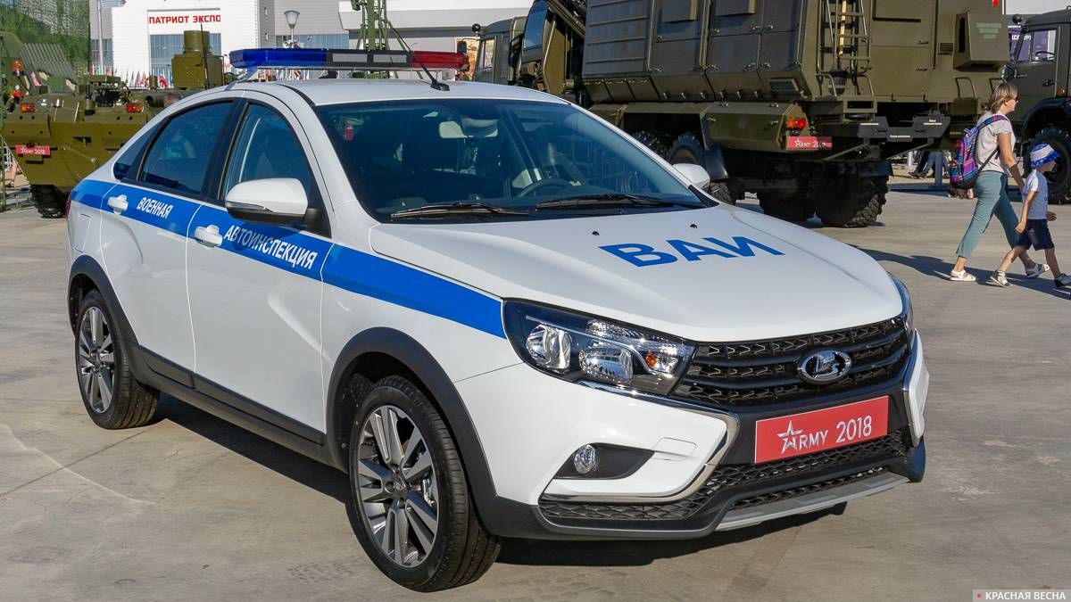 Транспортное средство военной автомобильной инспекции LADA VESTA