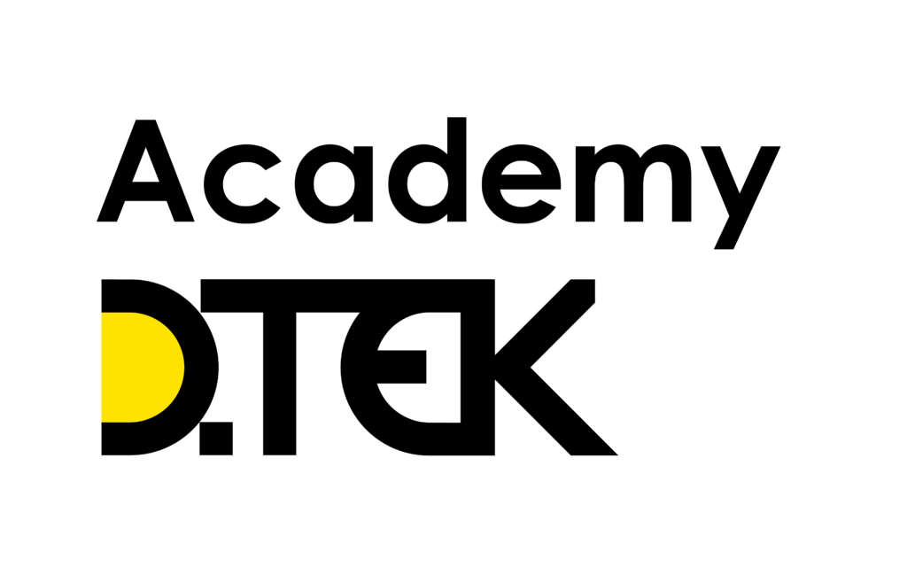 Логотип украинского корпоративного университета энергетической компании ДТЭК Academy DTEK