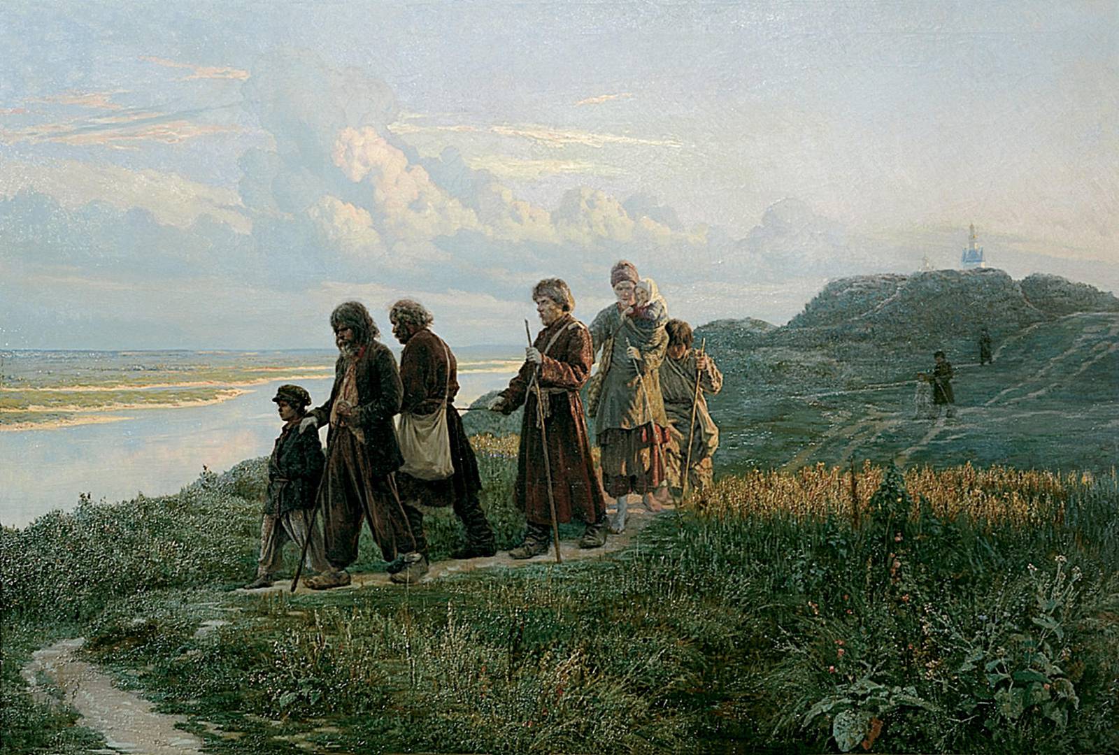 Николай Ярошенко. Слепые калеки под Киевом. 1879