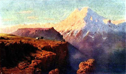М.Ю. Лермонтов. Эльбрус на восходе солнца. 1837-1838