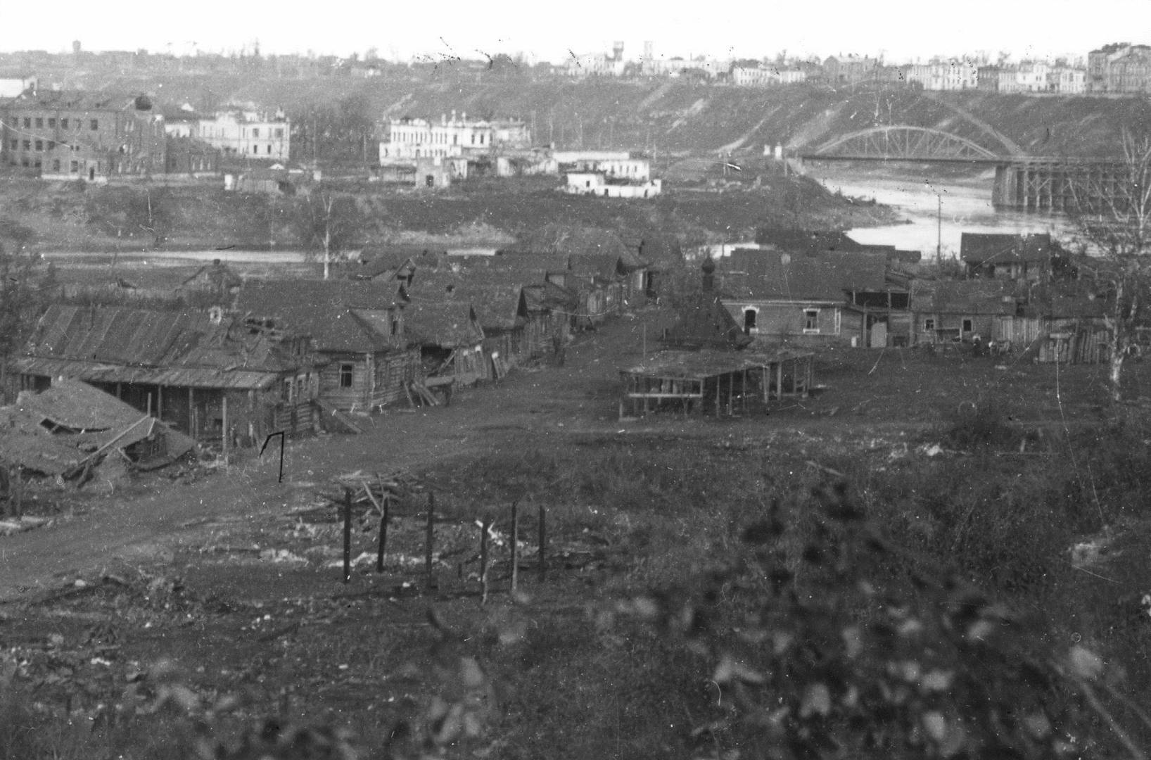Вид оккупированного Ржева в августе 1942 года
