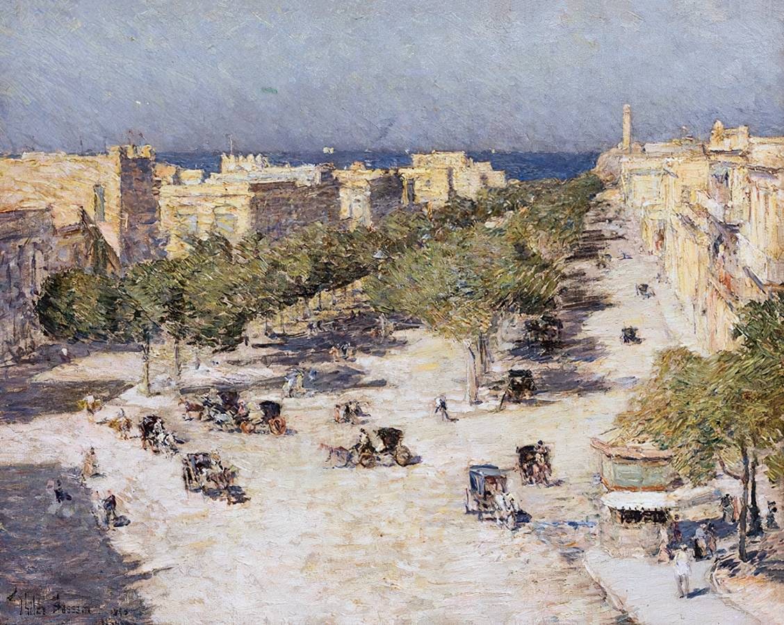 Фредерик Чайльд Гассам. Пасео дель Прадо в Гаване. 1895