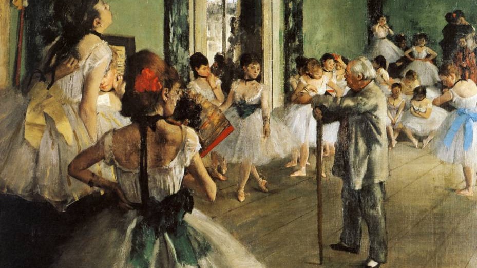 Эдгар Дега, «Урок танцев»(фрагмент).1874