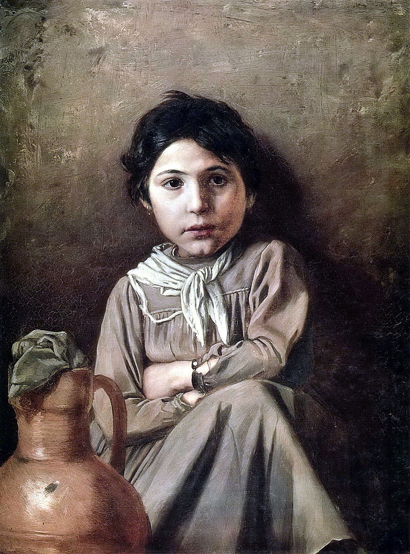 Василий Перов. Девочка с кувшином. 1869