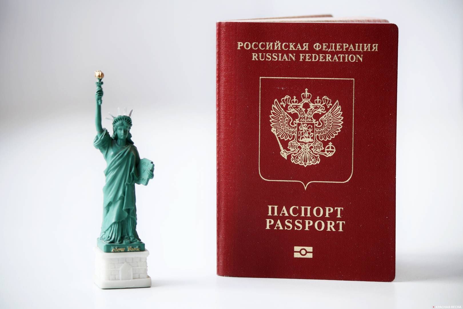 Заграничный паспорт и Статуя Свободы