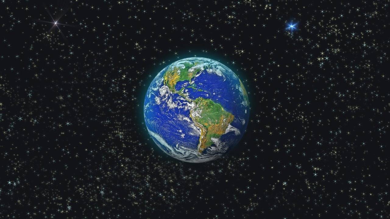 Вид на землю из космоса