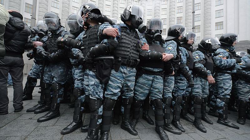 Сотрудники украинского спецназа «Беркут»