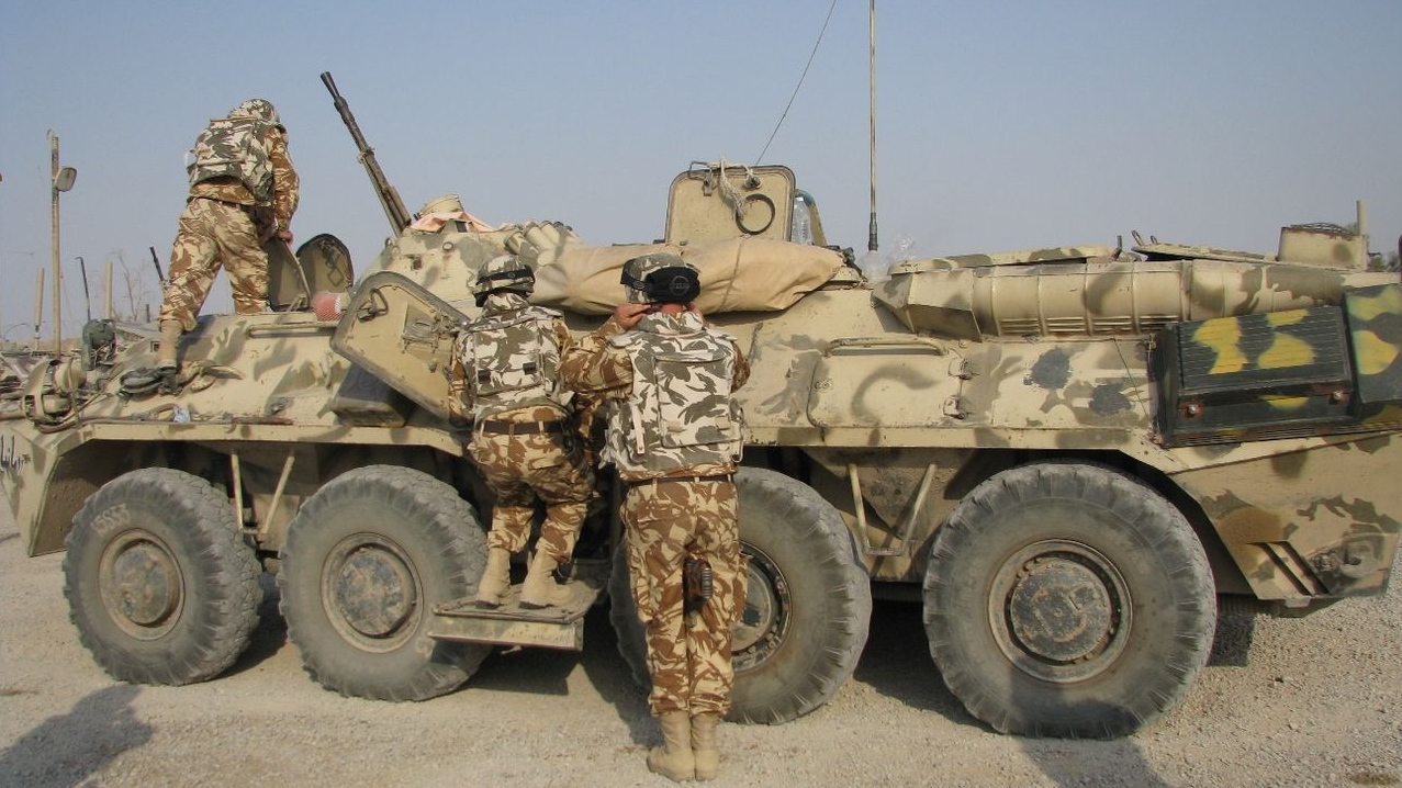 Военнослужащие 341-го пехотного батальона румынской армии в Ираке (2008 год)