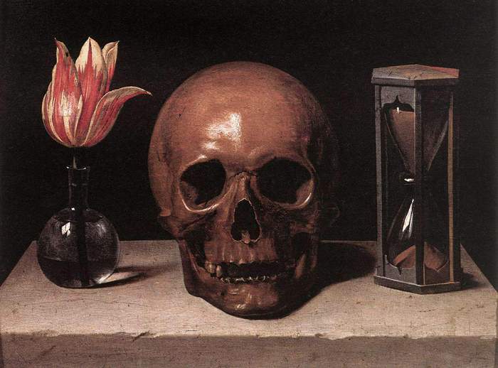 Филипп де Шампань. Натюрморт с черепом (Vanitas). 2 половина XVII века