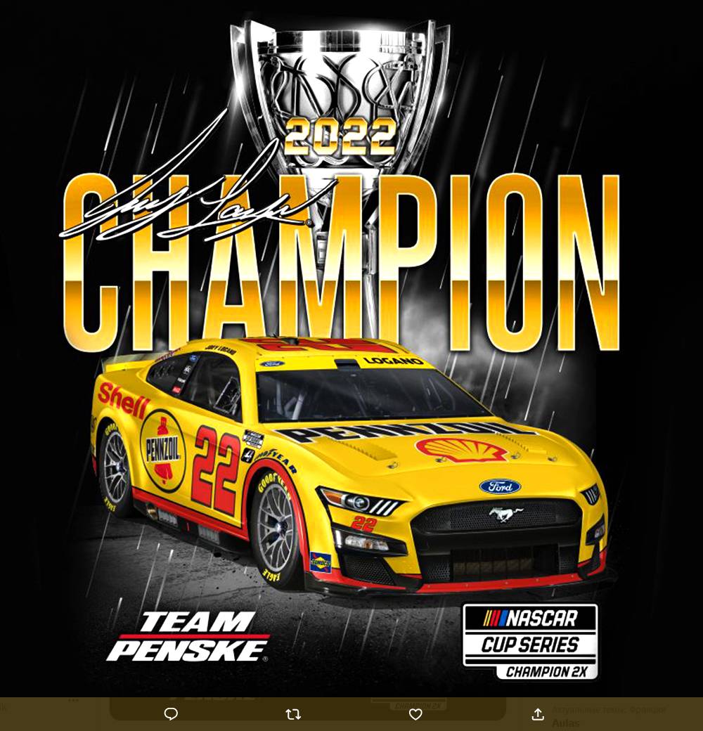 NASCAR Cup Series, чемпион Джоуи Логано