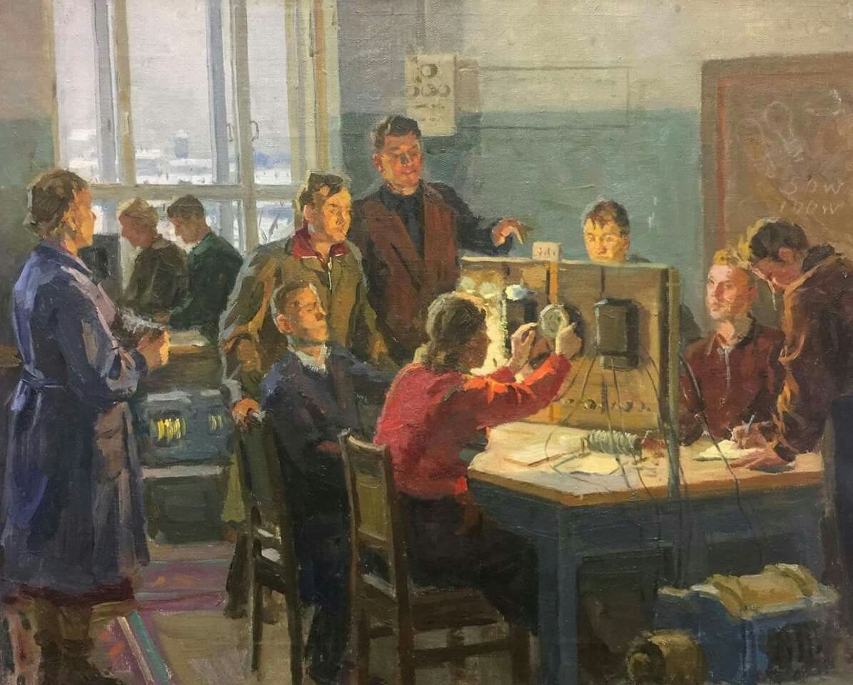 Н. А. Сысоев. В механическом училище энергетиков. 1950-е
