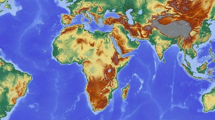Африка на карте