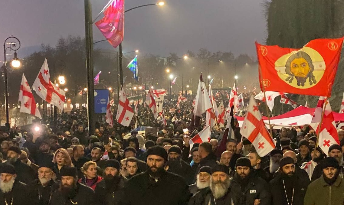 Акция протеста в Грузии