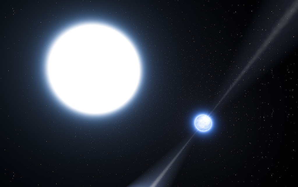 Пульсар и белый карлик, вращающийся вокруг него (PSR J0348+0432)