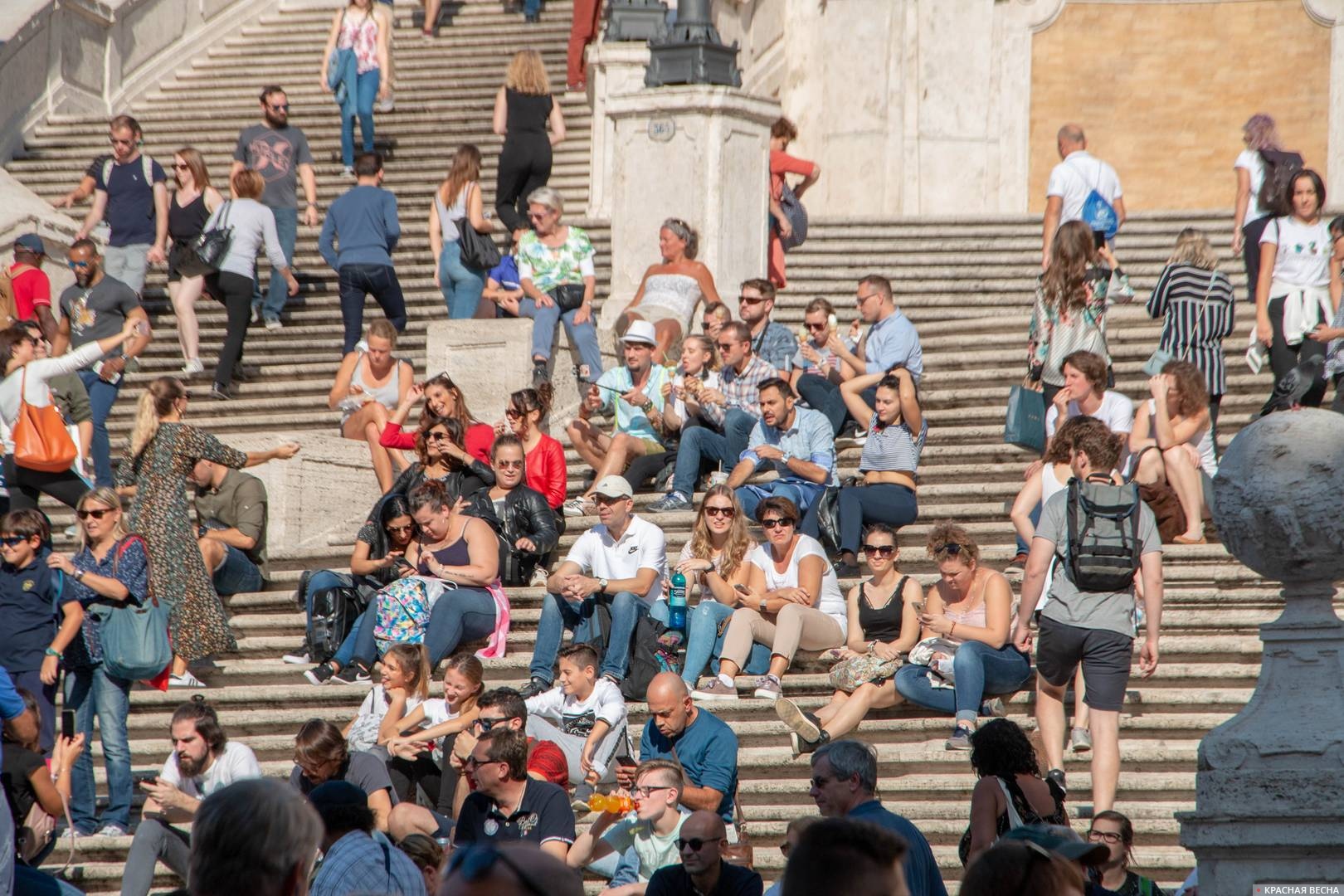 Туристы в Риме