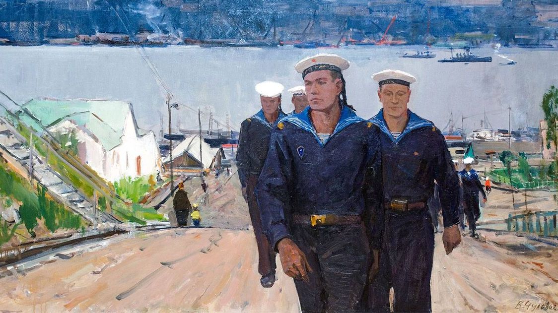 В. Н. Чулович. Морской патруль. Мурманский порт. 1960