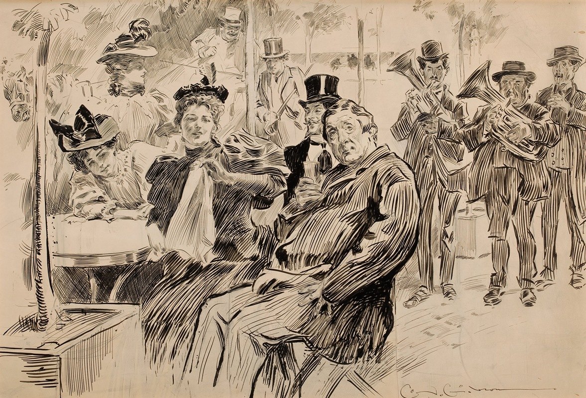 Чарльз Дана Гибсон. О Париже. 1905