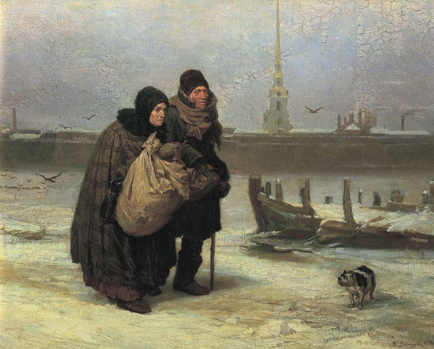 Виктор Васнецов. С квартиры на квартиру. 1876 год