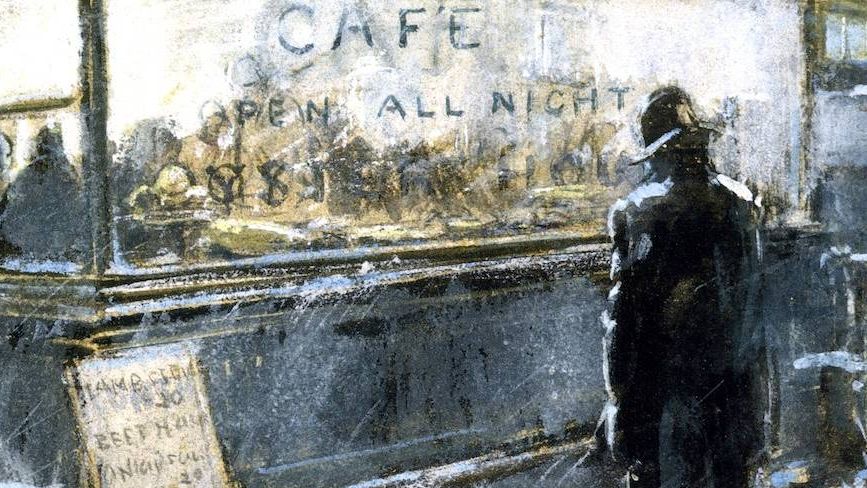 Америка_Эверетт Шинн. Круглосуточное кафе. 1900
