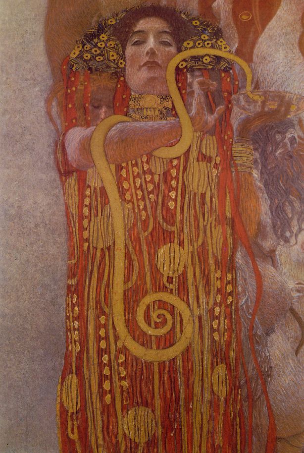 Фрагмент картины Климта «Гигиея» (между 1900 и 1907 годами)