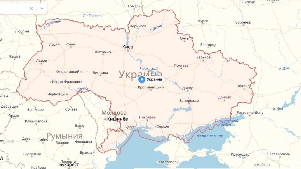 Украина ахтырка карта