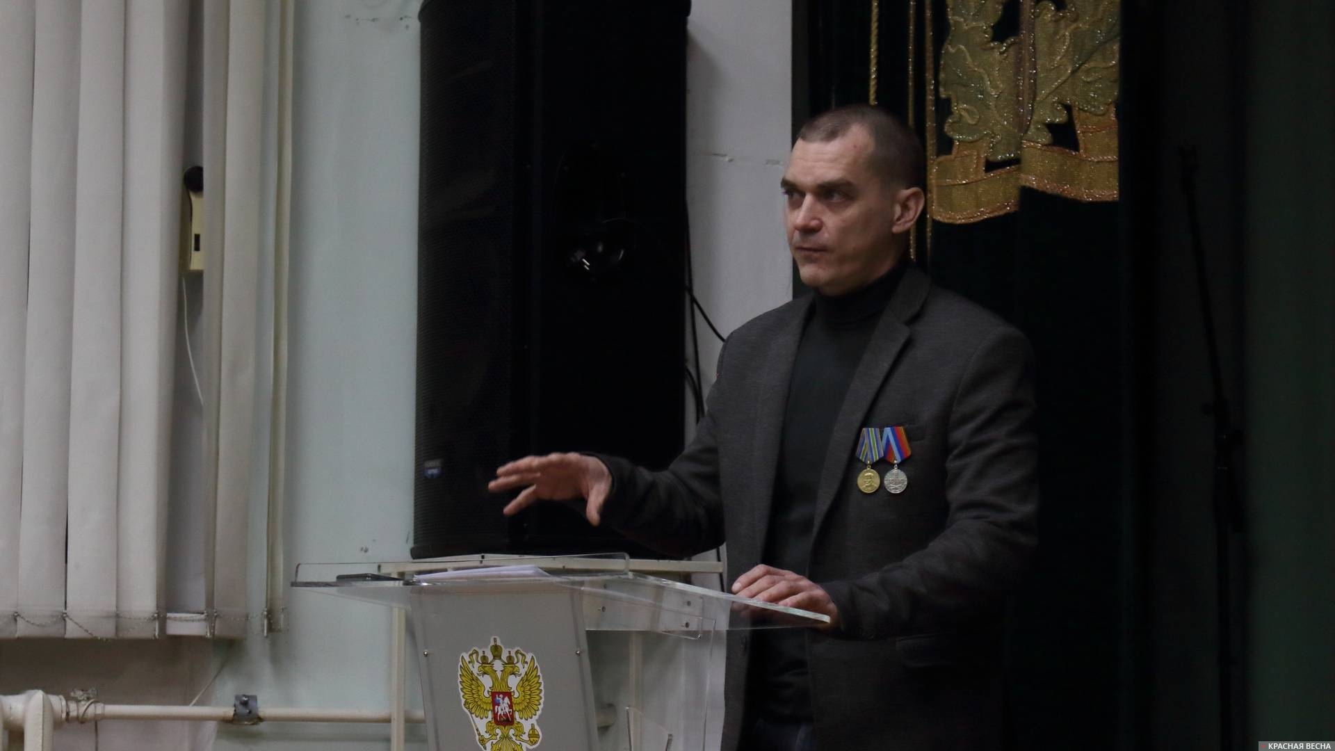 Встреча участника СВО Александра Болдырева с кадетами ГКШИП