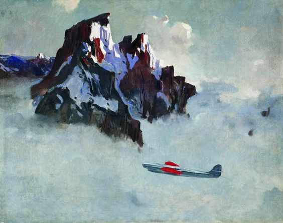Александр Дейнека. В воздухе. 1932