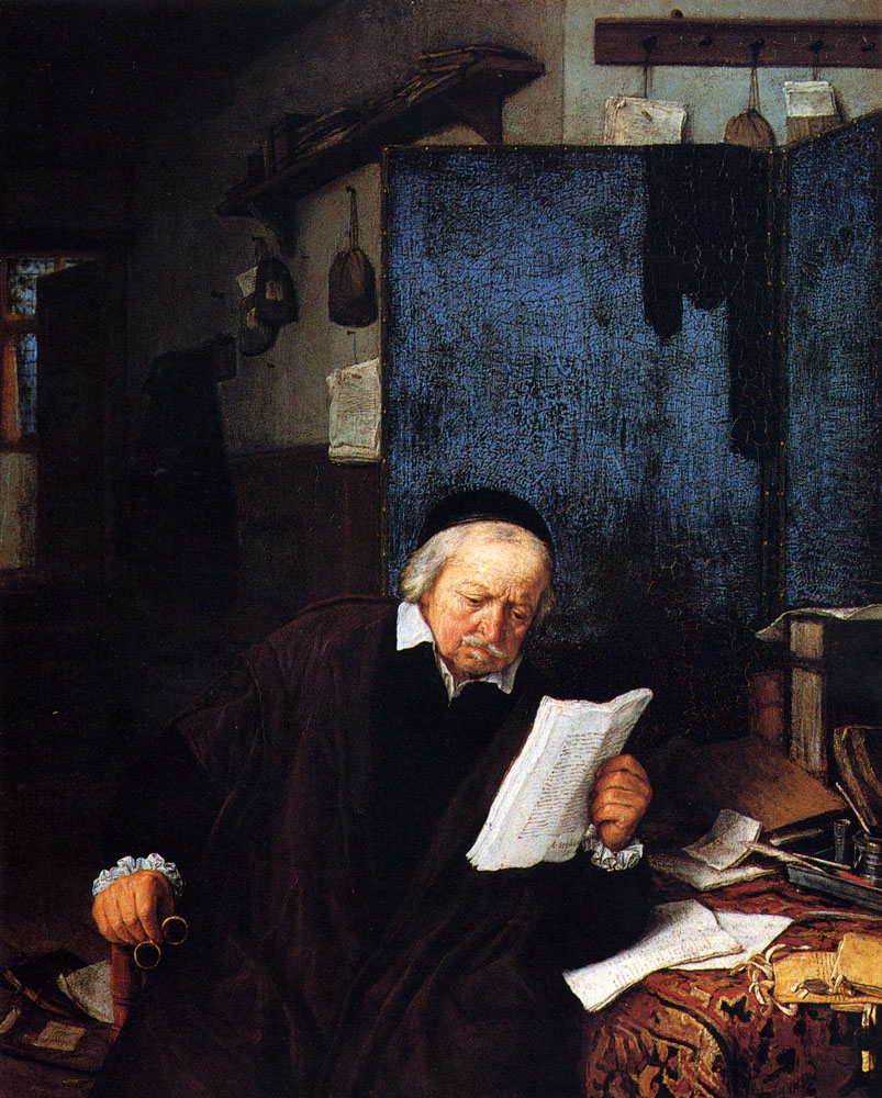 Адриан ван Остаде. Адвокат в своем кабинете. 1637