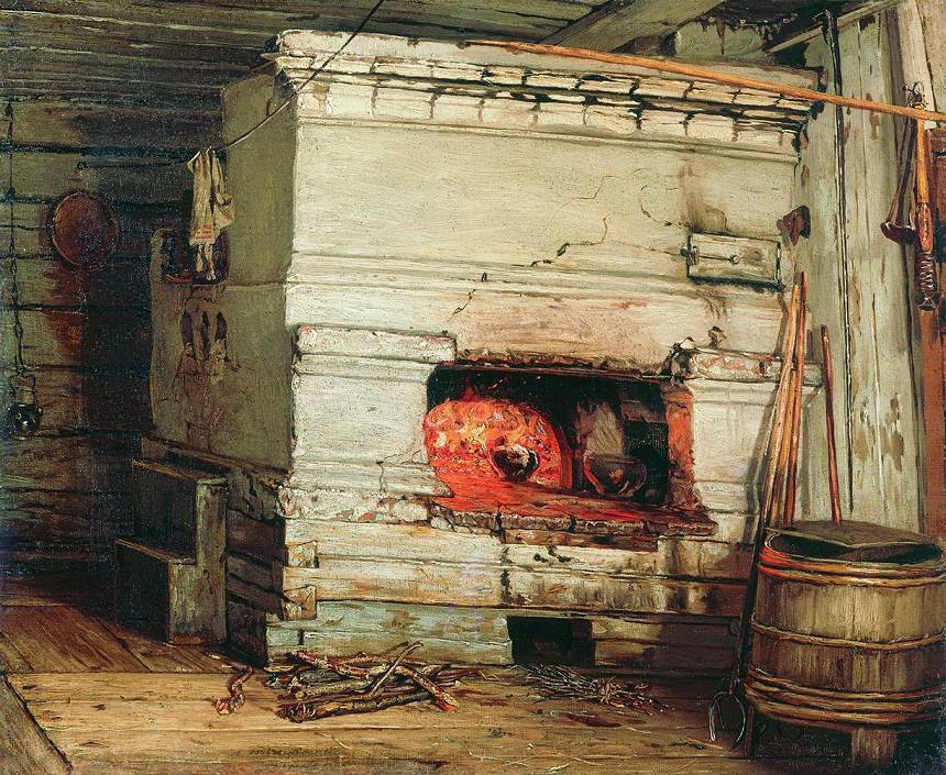 Крестьянская изба .1869
